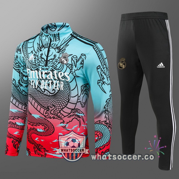 Tracksuit Real Madrid Kids Green Red 2024-2025
