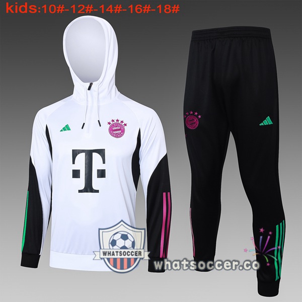 Tracksuit - Windbreaker Bayern Munich Kids White 2024-2025