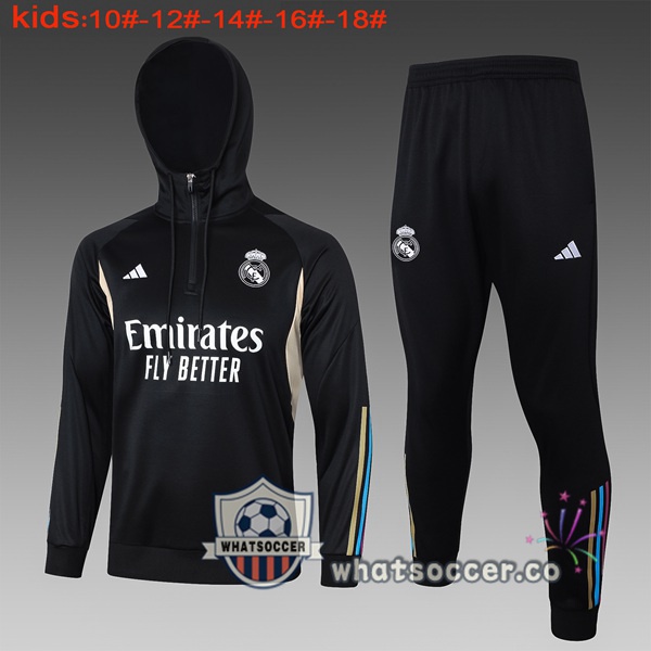 Tracksuit - Windbreaker Real Madrid Kids Black 2024-2025