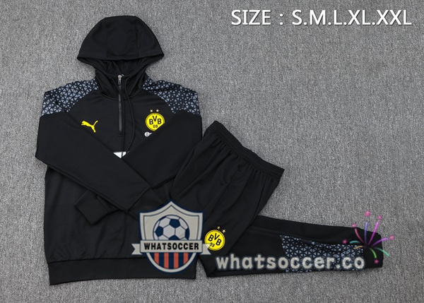 Tracksuit - Hooded Sweatshirt Dortmund BVB Black 2024-2025
