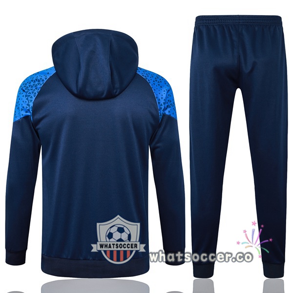 Tracksuit - Hooded Sweatshirt Olympique de Marseille Blue Royal 2024-2025