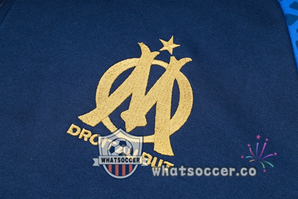 Tracksuit - Hooded Sweatshirt Olympique de Marseille Blue Royal 2024-2025