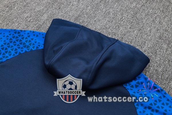 Tracksuit - Hooded Sweatshirt Olympique de Marseille Blue Royal 2024-2025