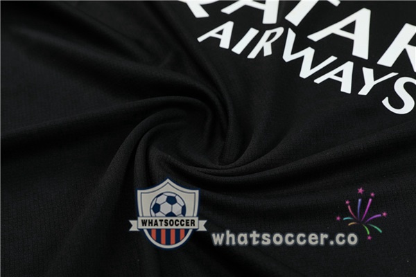 Paris PSG Training T-Shirts + Shorts Black 2024-2025