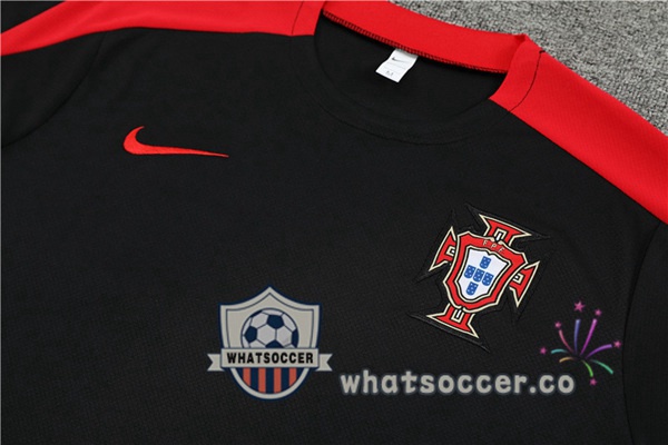 Portugal Training T-Shirts + Shorts Black 2024-2025