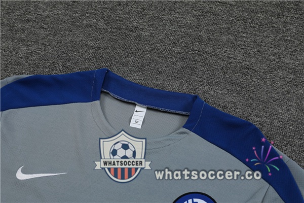 Inter Milan Training T-Shirts + Shorts Gray 2024-2025