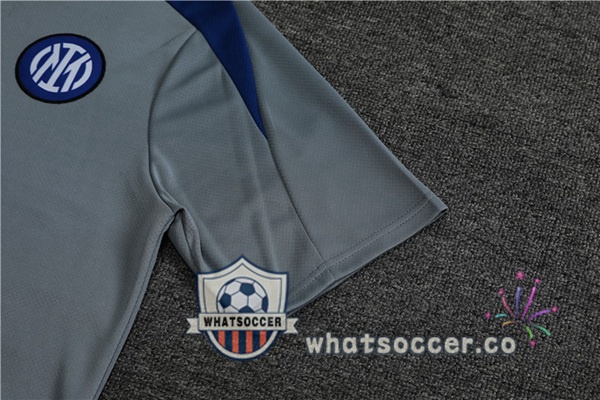 Inter Milan Training T-Shirts + Shorts Gray 2024-2025