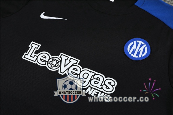 Inter Milan Training T-Shirts + Shorts Black 2024-2025