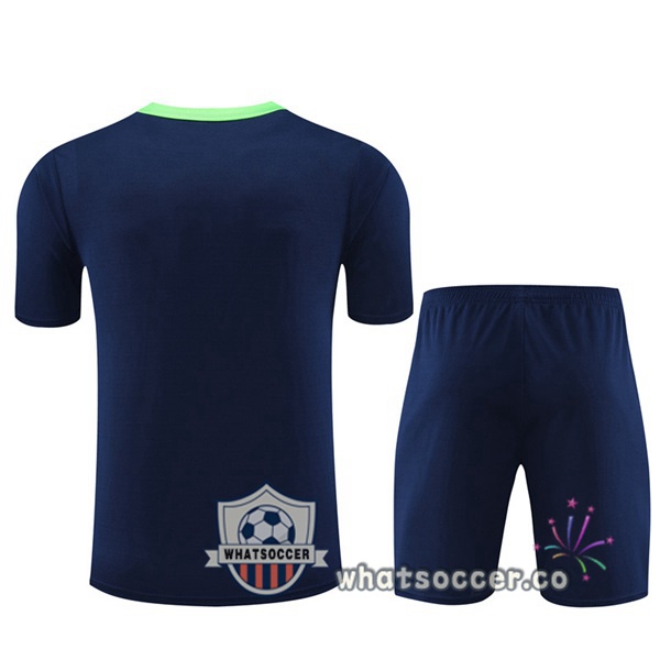 Brazil Training T-Shirts + Shorts Blue Royal 2024-2025