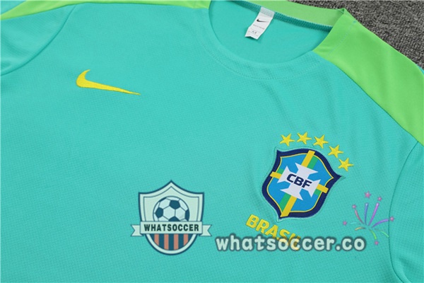 Brazil Training T-Shirts + Shorts Green 2024-2025