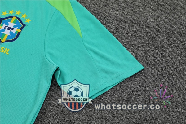 Brazil Training T-Shirts + Shorts Green 2024-2025