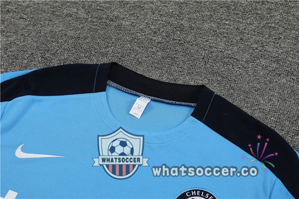 FC Chelsea Training T-Shirts + Shorts Blue 2024-2025
