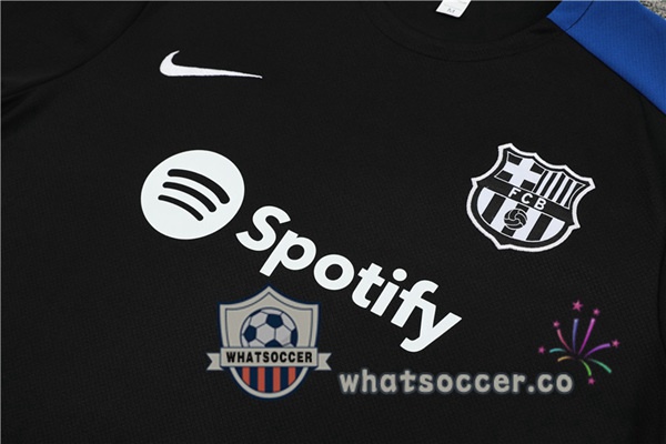 FC Barcelona Training T-Shirts + Shorts Black 2024-2025