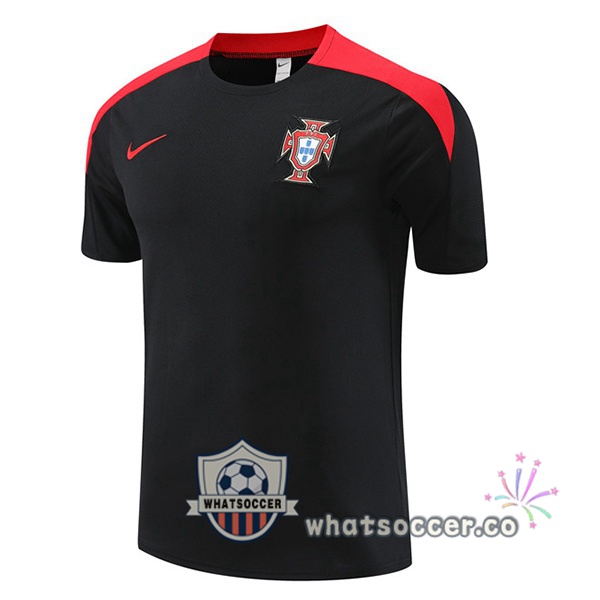 Portugal Training T-Shirts Black 2024-2025