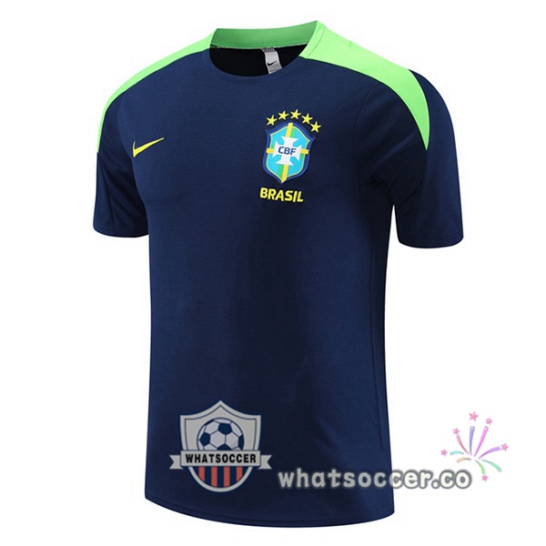 Brazil Training T-Shirts Blue Royal 2024-2025