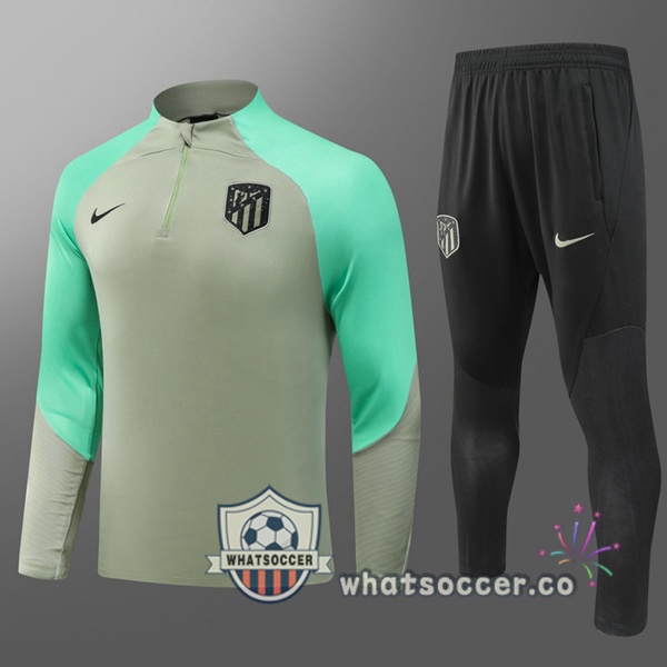 Tracksuit Atletico Madrid Kids Green 2024-2025