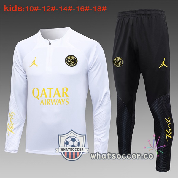 Tracksuit Paris PSG Kids White 2024-2025