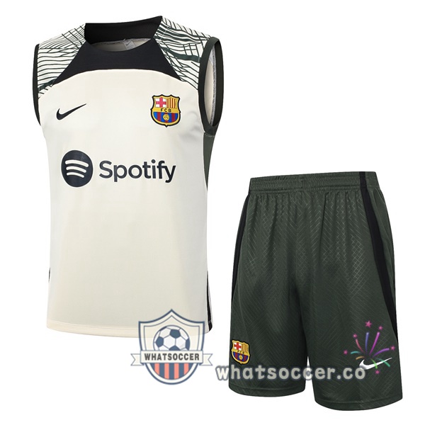 FC Barcelona Soccer Vest + Shorts Yellow 2024-2025