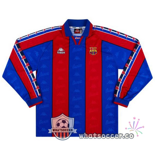 FC Barcelona Retro Home Long Sleeve Red Blue 1996-1997