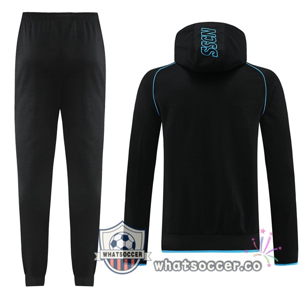 Tracksuit - Windbreaker SSC Napoli Black 2024-2025