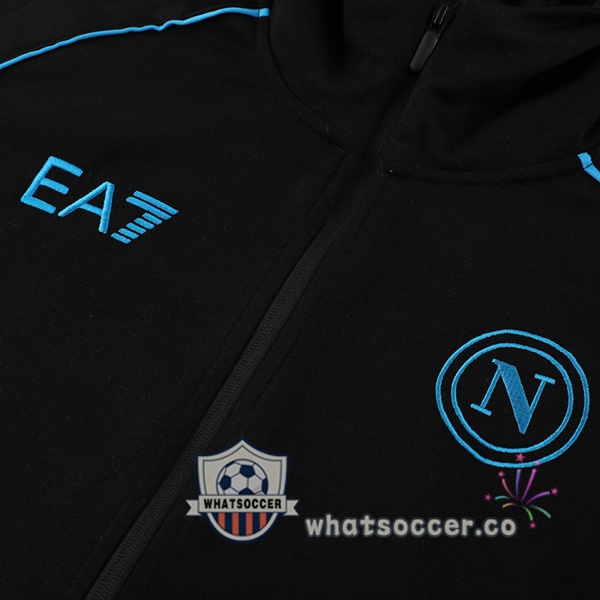 Tracksuit - Windbreaker SSC Napoli Black 2024-2025