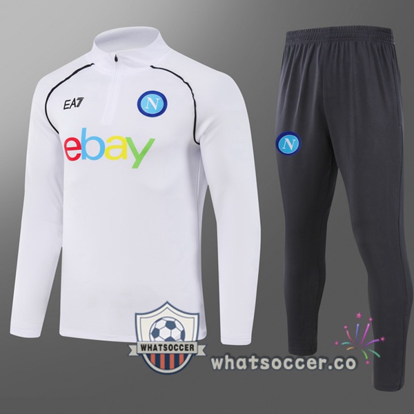 Tracksuit SSC Napoli Kids White 2024-2025