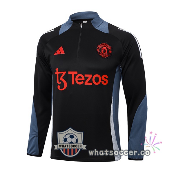 Soccer Sweater Manchester United Black 2024-2025
