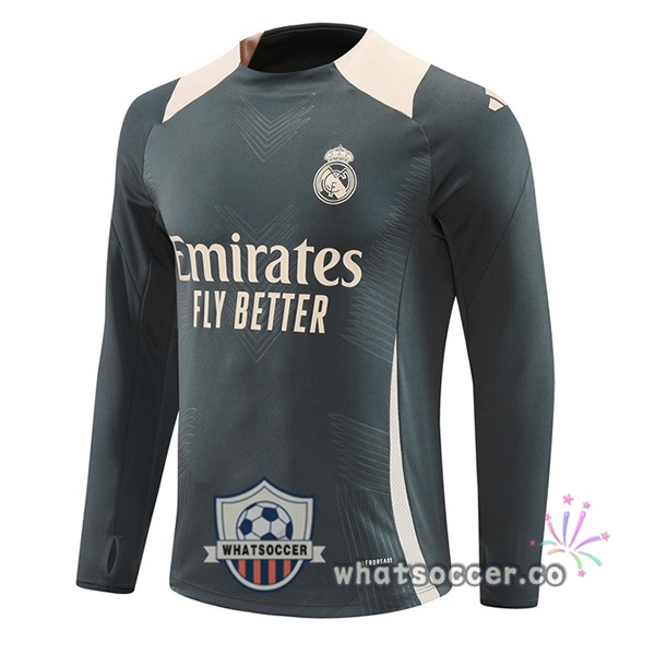 Soccer Sweater Real Madrid Gray 2024-2025