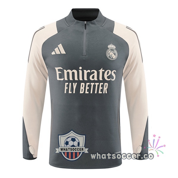 Soccer Sweater Real Madrid Gray 2024-2025