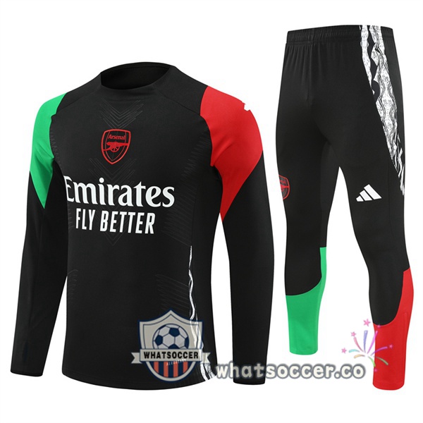 Tracksuit Arsenal Black Green Red 2024-2025