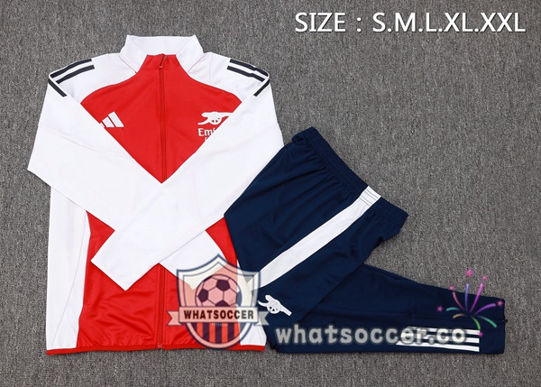 Training Jacket Arsenal Red White 2024-2025