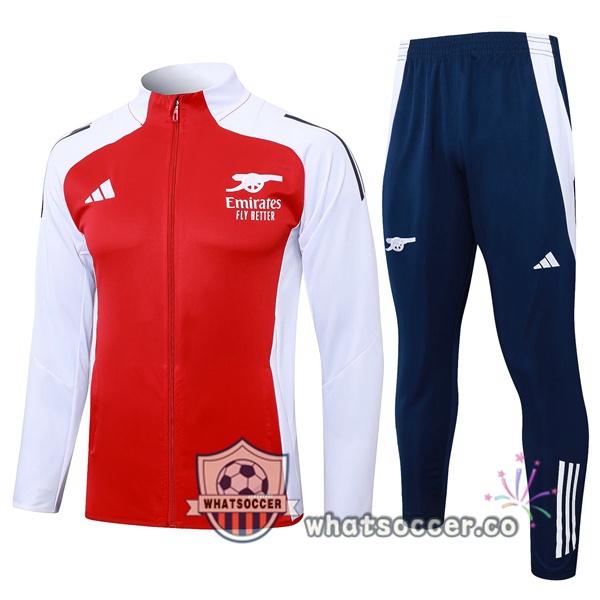 Training Jacket Arsenal Red White 2024-2025