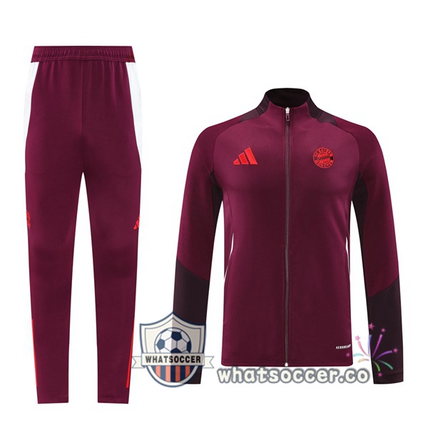 Training Jacket Bayern Munich Red 2024-2025