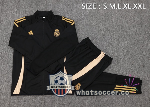 Training Jacket Real Madrid Black 2024-2025