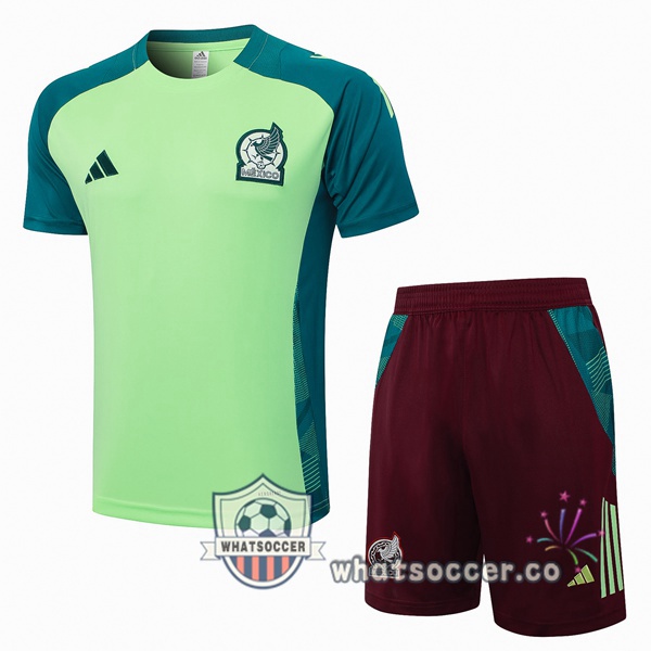 Mexico Training T-Shirts + Shorts Green 2024-2025