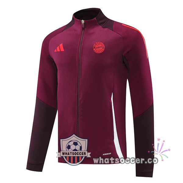 Soccer Jacket Bayern Munich Red 2024-2025