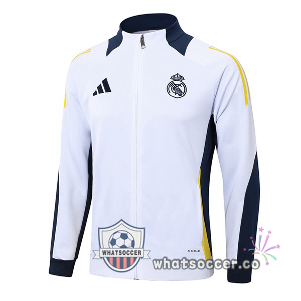 Soccer Jacket Real Madrid White 2024-2025