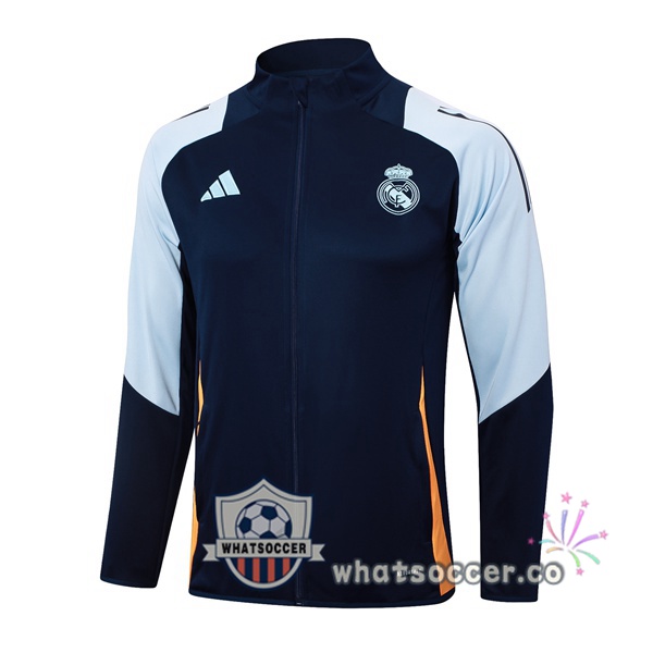 Soccer Jacket Real Madrid Blue Royal 2024-2025