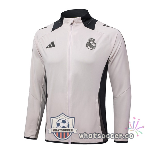 Soccer Jacket Real Madrid Gray 2024-2025