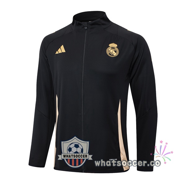 Soccer Jacket Real Madrid Black 2024-2025