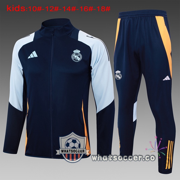 Training Jacket Real Madrid Kids Blue Royal 2024-2025