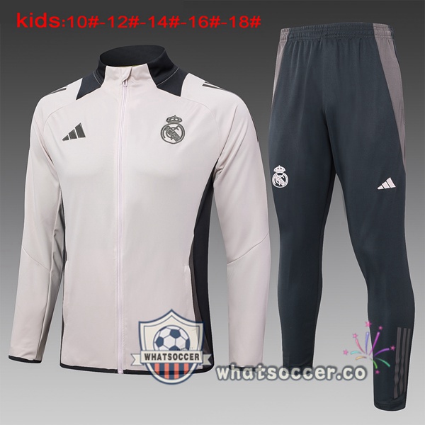 Training Jacket Real Madrid Kids Gray 2024-2025