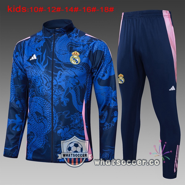 Training Jacket Real Madrid Kids Blue Royal 2024-2025