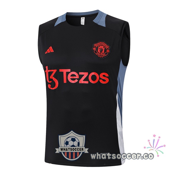 Manchester United Soccer Vest Black 2024-2025