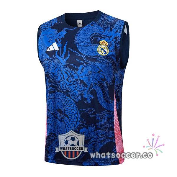 Real Madrid Soccer Vest Blue Royal 2024-2025