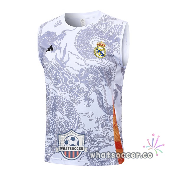Real Madrid Soccer Vest White 2024-2025