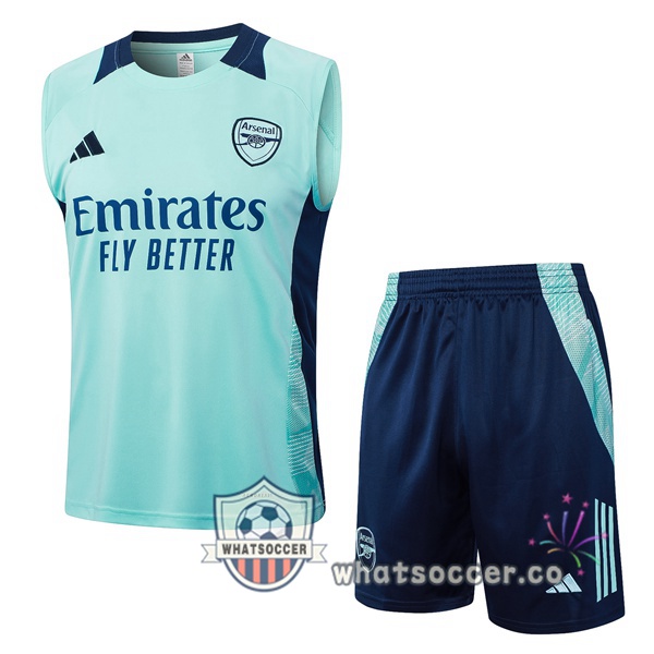 Arsenal Soccer Vest + Shorts Blue 2024-2025