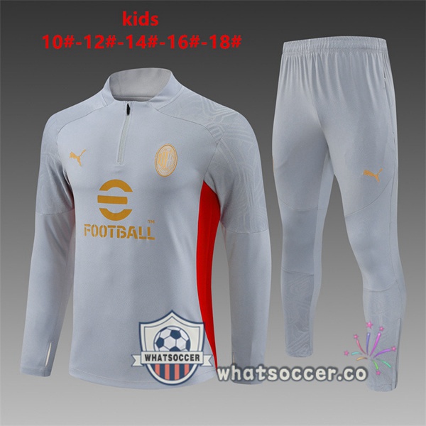 Tracksuit AC Milan Kids Gray 2024-2025