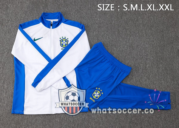 Training Jacket Brazil White 2024-2025