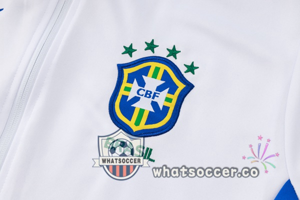 Training Jacket Brazil White 2024-2025